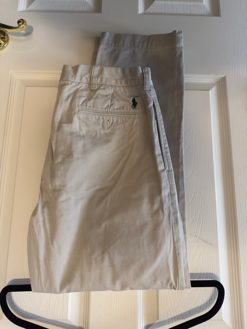 Polo by Ralph Lauren Light Tan Chino Pants with Embroidered Pony
